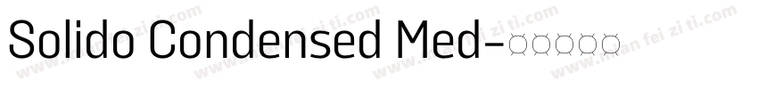 Solido Condensed Med字体转换